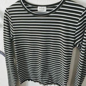 Trendy Striped Preppy Top